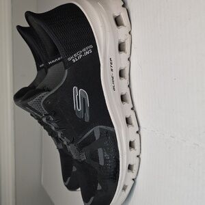 Skechers Black and Gray Slip-on Sneakers